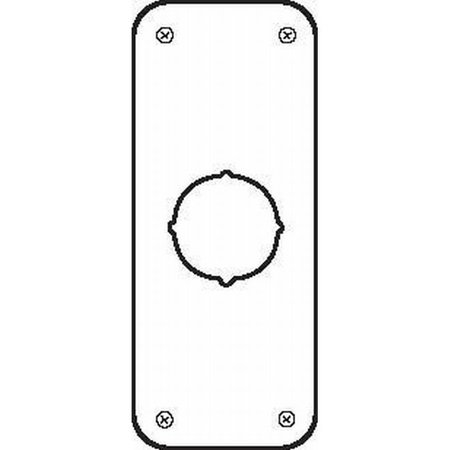 Don-Jo 3-1/2" x 9" Remodeler Plate with Cross Bolt Holes RP135092605